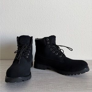 Lugz Convoy Fleece Lace Up Mens Black Casual Boots MCNVYFD-001 Men’s Size 13